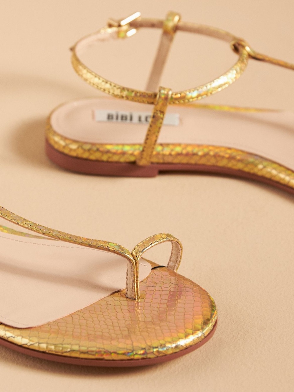 NWT Bibi Lou Toe Loop Flats - Picture 4 of 5